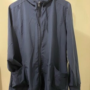 Scrubaid ladies hooded jacket, navy XL